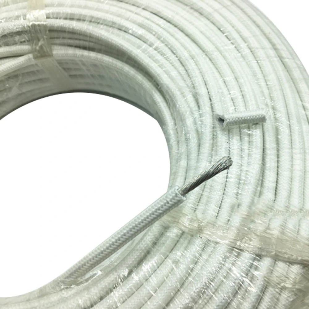 25 Square Refractory Temperature Resistant Wire 300/500V Silicone Rubber Braided Insulated High Temperature Electrical lead Wire