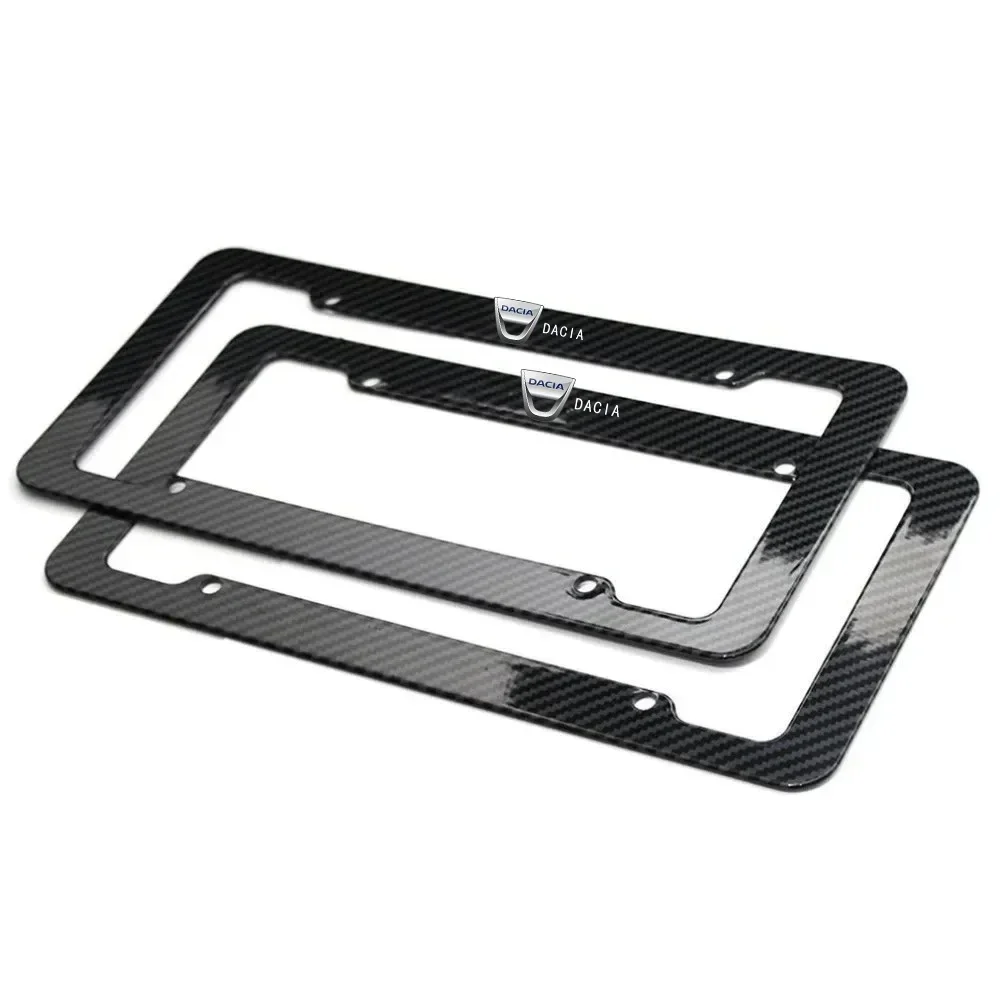 

Stainless Universal License Plate Frame Steel Metal Car For Dacia Duster Logan Sandero Lodgy Dokker Stepway Mcv 2 Solenza Largus