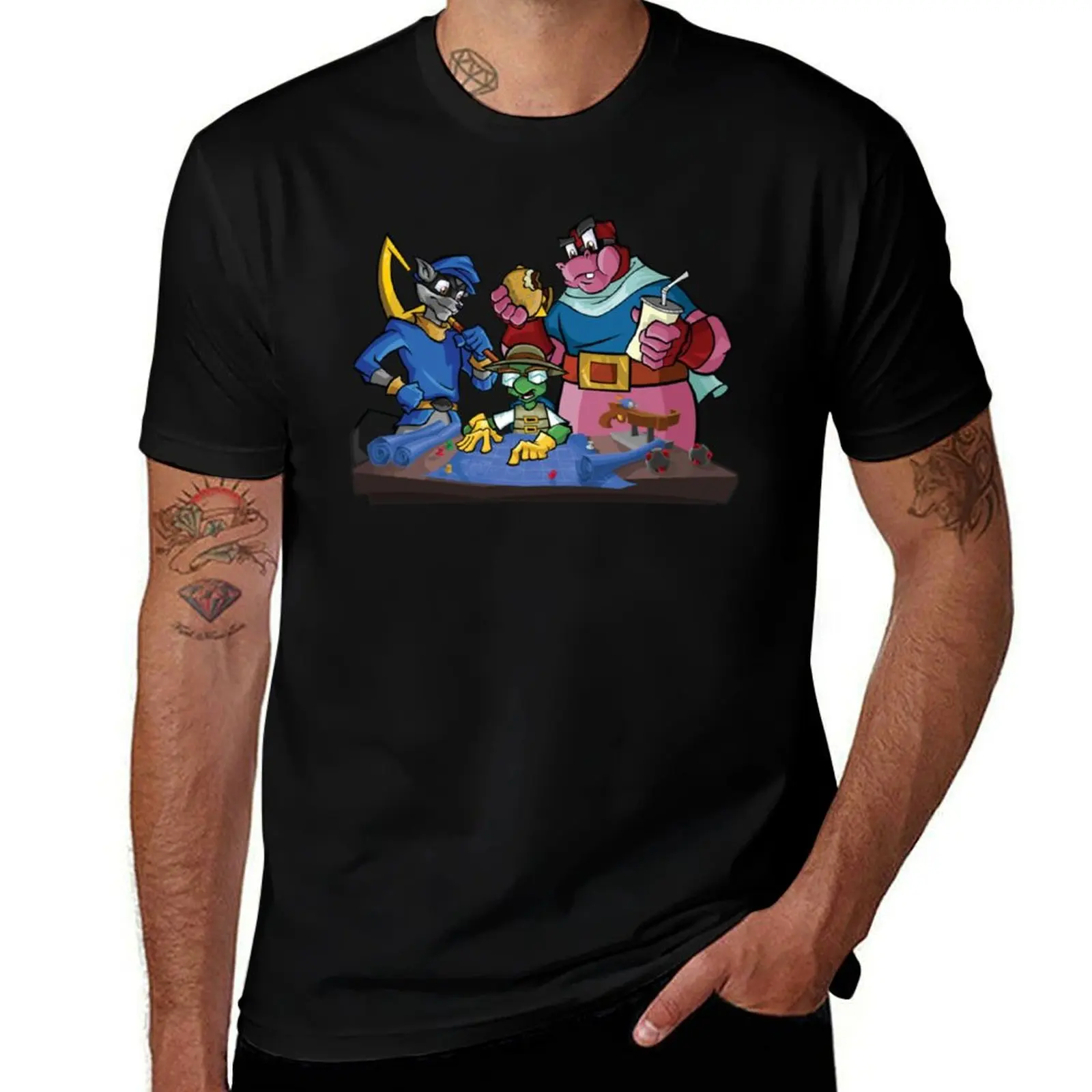 

Sly Cooper and the Gang T-Shirt t shirt man luxury man t shirt cotton high quality