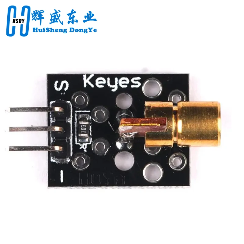 KY-008 650nm Laser Sensor Module 6mm 5V 5mW Red Dot Diode Copper Head for Arduino