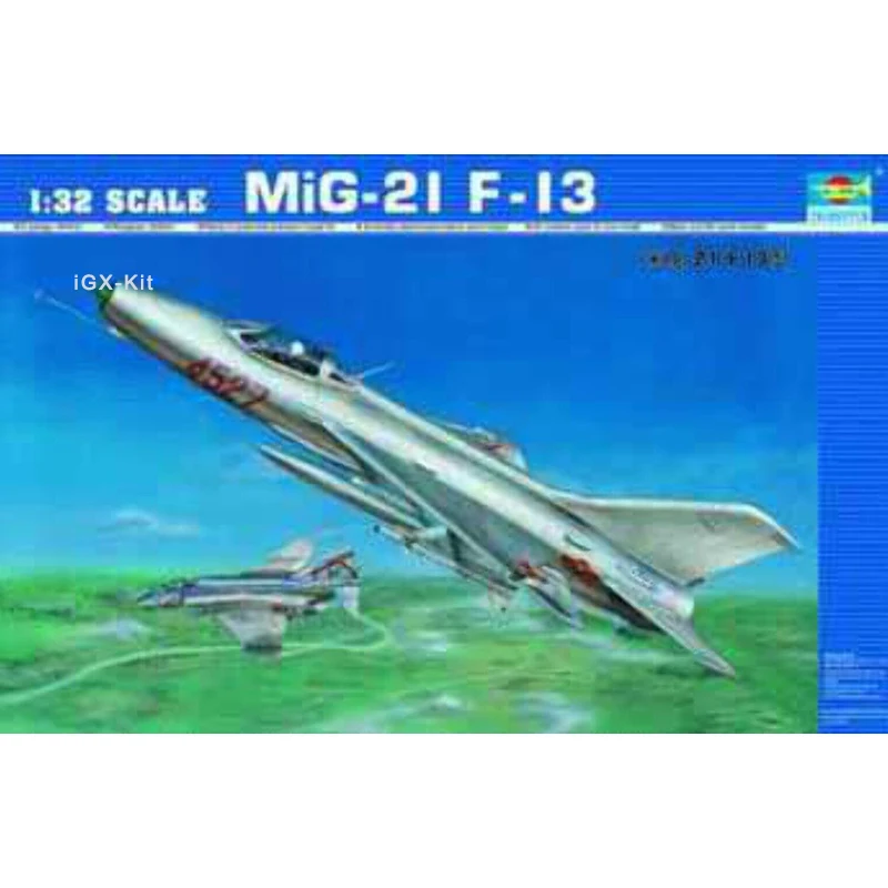 

Trumpeter 02210 1: 32 Mig21 F-13 Fighter Plane Aircraft Military Assembly Plastic Toy Handcraft Model Building Kit