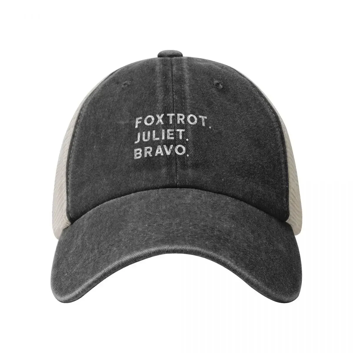 FJB Foxtrot Juliet Bravo Biden Hashtag Pro America US Funny Cowboy Mesh Baseball Cap Snap Back Hat Caps For Women Men's