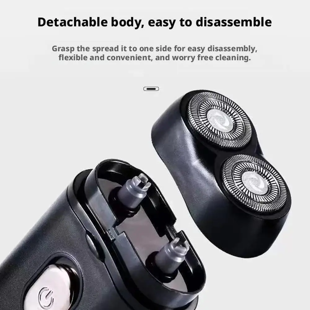 Electric Shaver Razor for Men Cordless Independent Floating Heads Wet & Dry Shaver Quick Clean Electric Face Shavers for Home