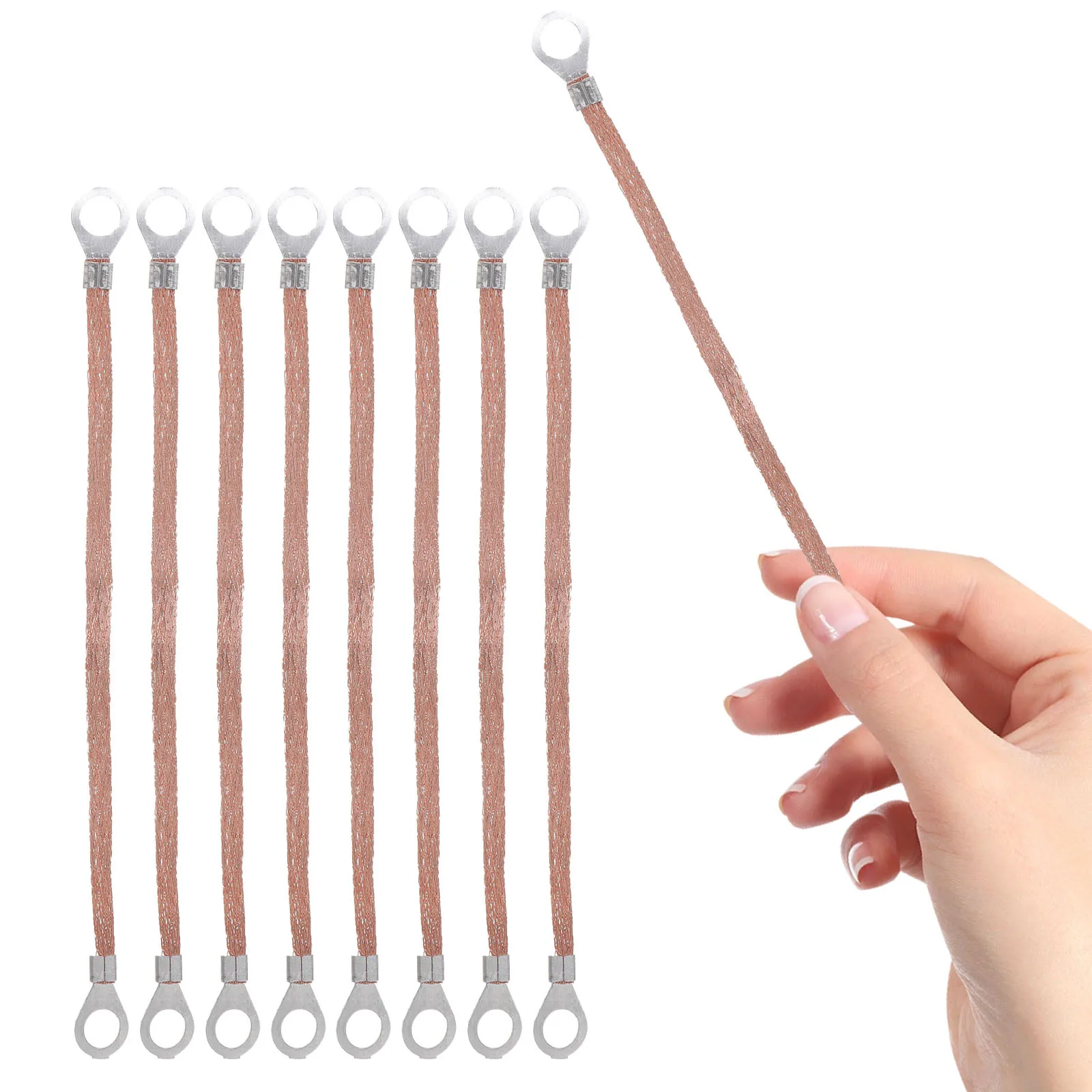 100개입 접지선 구리 꼬임 평선 고전압 장비용 접지 케이블 차폐선 스트랩