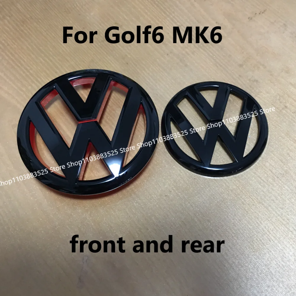 

2 шт., эмблема на переднюю решетку автомобиля, сменный значок на задний багажник для VW Golf 6 MK6 2009 2013 2012 2011 2010, замененная наклейка