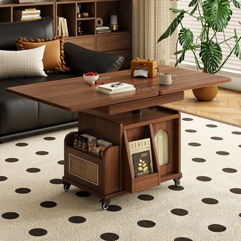 Sofa side cabinet, Italian minimalist side table, movable multi-function cart side cabinet