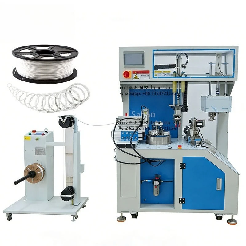 Fully Automatic Wire Filament Cutting Winding Tying Machine Can Cut Coil Tie 3D Filament Printing Materials