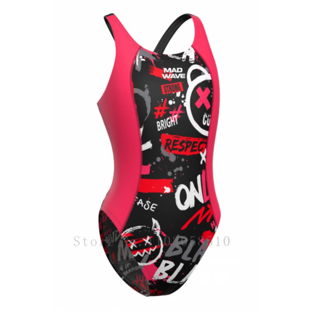 

mad wave sport One Piece Swimsuit Women New 2020 Competition Swimwear Patchwork Racing Triathlon Swimming Suit for Women
