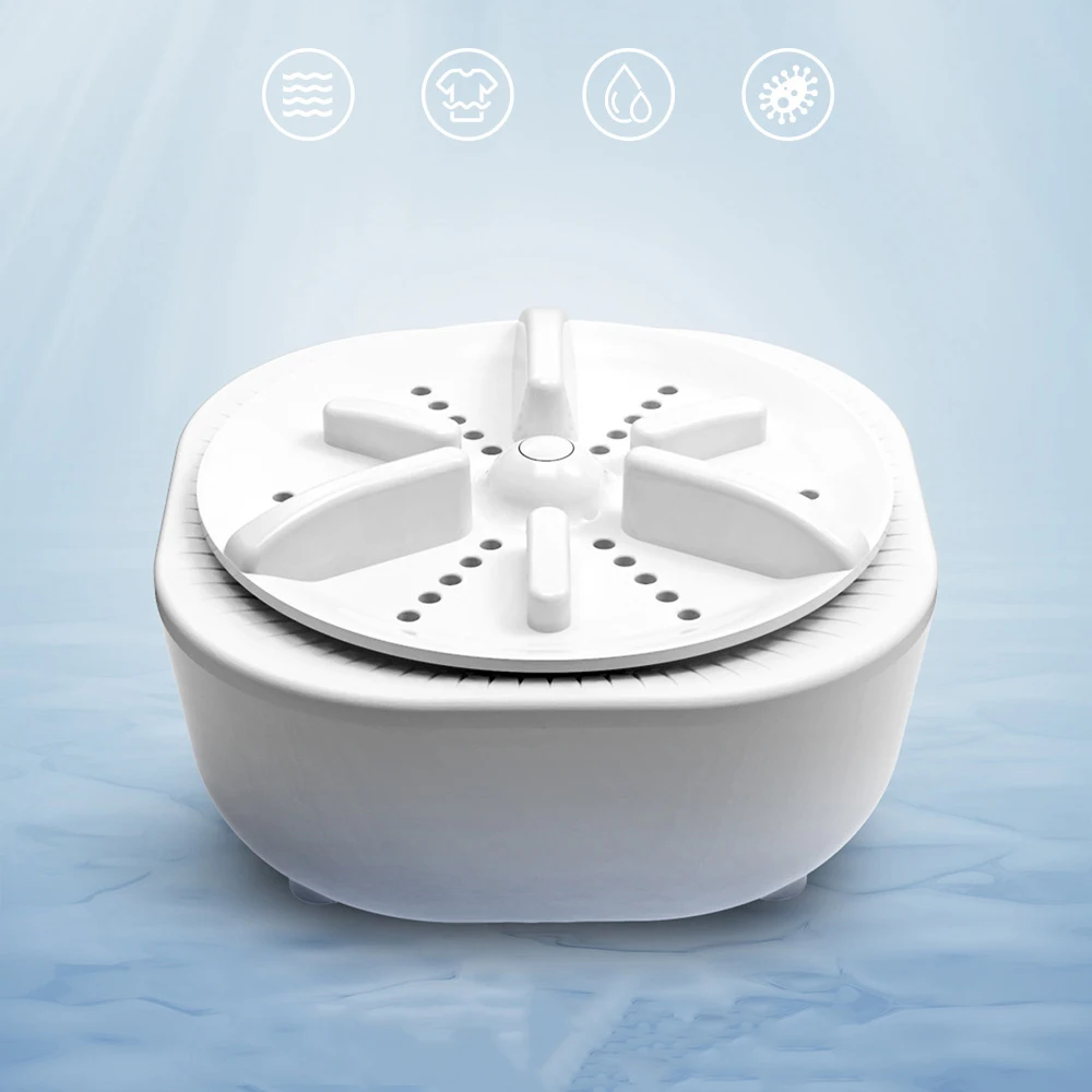 Portátil ultra-sônico máquina de lavar roupa pequena conveniente para transportar três engrenagem cronometrando para o curso doméstico roupa interior das crianças