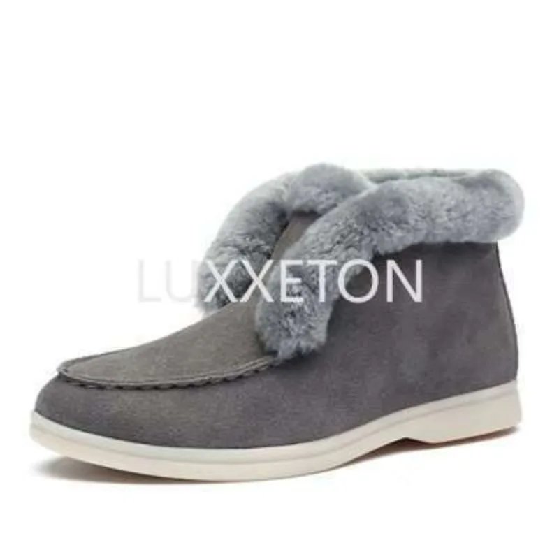 2024 Autumn and Winter New Cotton Shoes Women\'s Fashion Soft Bottom Plush Outer Wear Warm Snow Boots Cotton Boots Women