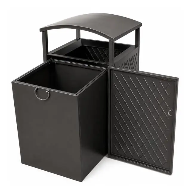 All Steel 30-Gallon Receptacle, Bronze, 20