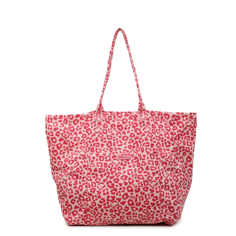

Women’s Large Capacity Leopard Print Canvas Tote Bag, Casual Shoulder Handbag for Shopping and Daily Use