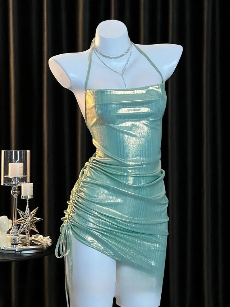 

Nightclub Ready Backless Mini Skirt,Tight-Fitting Sexy Homewear for Girls,Pure Desire Style Lingerie for Streamers,Hot Bold Date