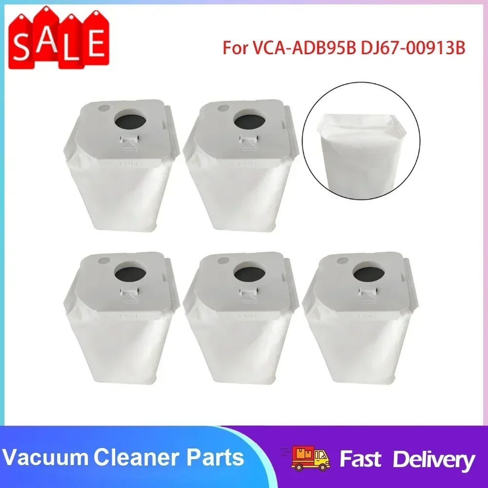 5pcs For SamSung Jet VCA-ADB95B 220W Clean Station Vacuum Cleaner Dust Bags VS20B/VS25C/VS28C/VCA-SAEB95