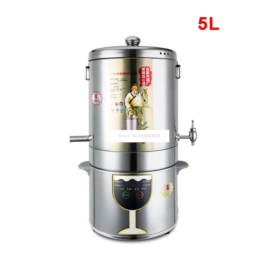 

5L Automatic Intelligent Control Wine Brewing Machine Household Distiller Wine liquor Fermented Distillation Machine