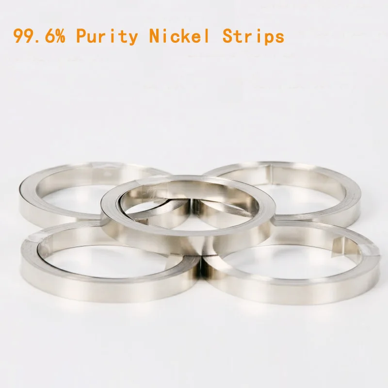 Pure Nickel Strip Tape Plate Sheets Metal Width 2/3/4/5/6/7/8/10/12mm X Thickness 0.1mm 0.12mm 0.15mm 0.2mm for Battery Weld