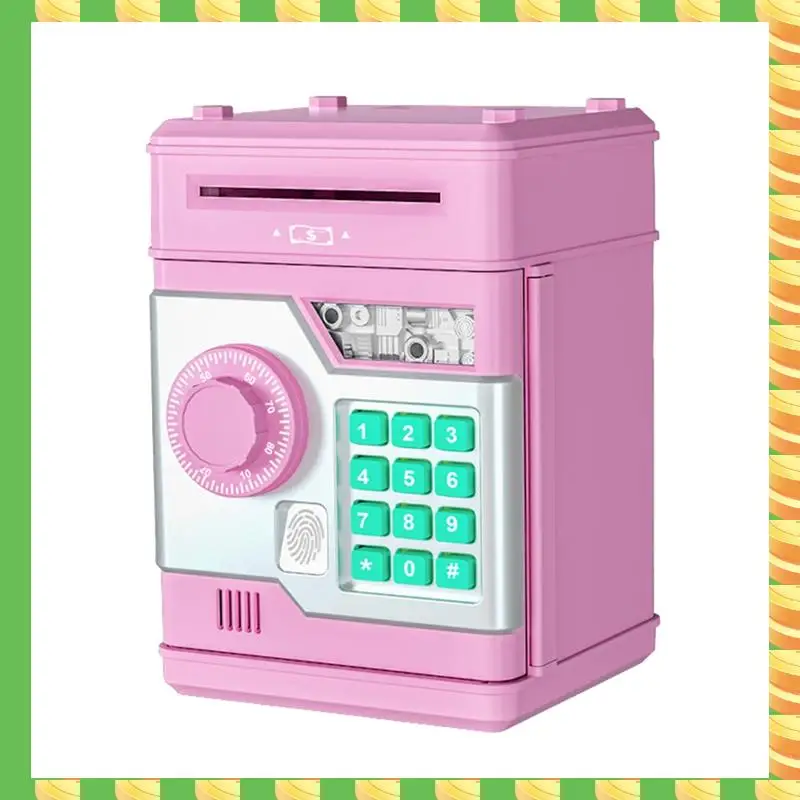 AB53 Elektronische spaarpot ATM Wachtwoord Spaarpot Veilig Slimme vingerafdruk Automatisch bankieren Kindercadeau Spaarpot