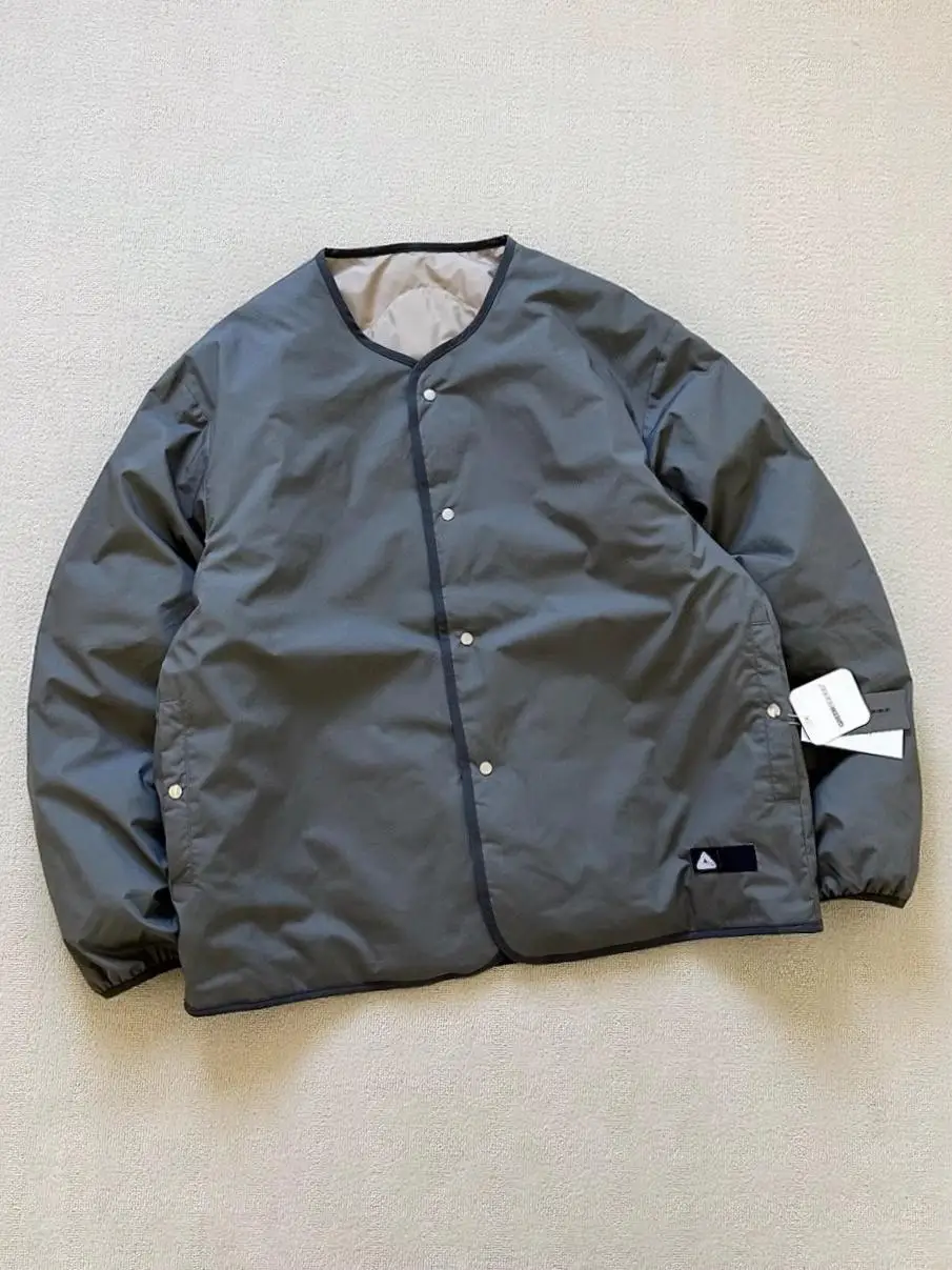 

Waterproof Warm Du down Sweater Vest Reversible Japanese Sle Faion Urban Outdoor Sports Climbing Cam Hiking Ci Ca...