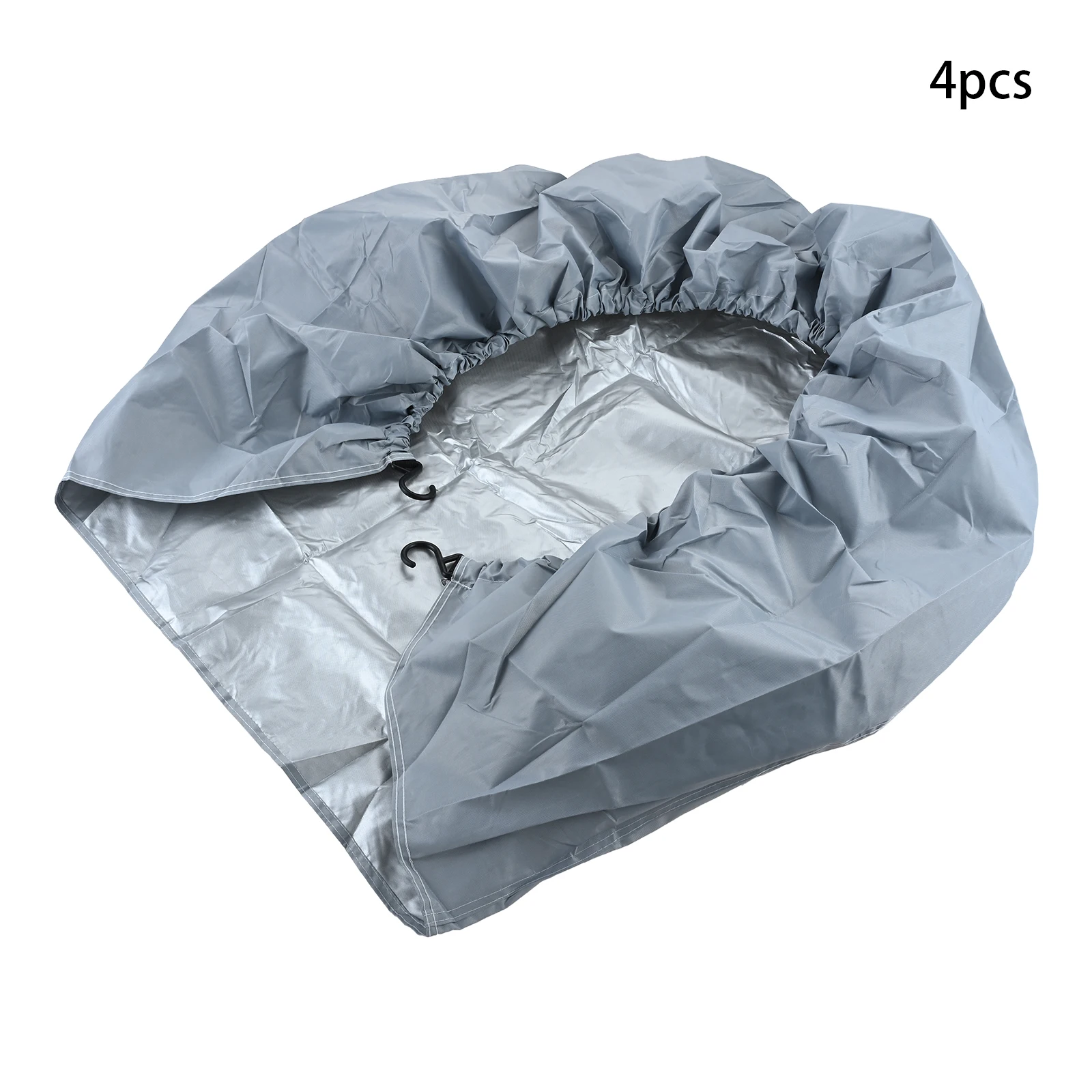 4pcs/set 420D Oxford Fabric Tire Covers 19-42 Inches Fit for Cars, Suv, Trailers, Campers, Vans, Trucks, Jeeps UV Resistant