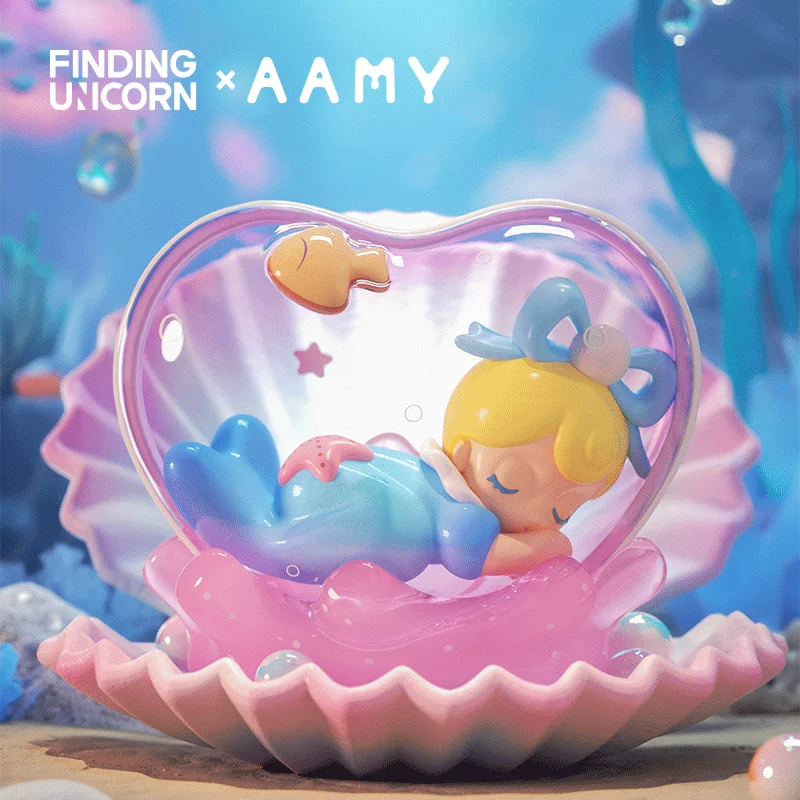 FINDING UNICORN AAMY Mind of the Sea Series Blind Box Prezent urodzinowy Zabawka dla dzieci Prezent dla dzieci Postać Losowe pudełko Colle