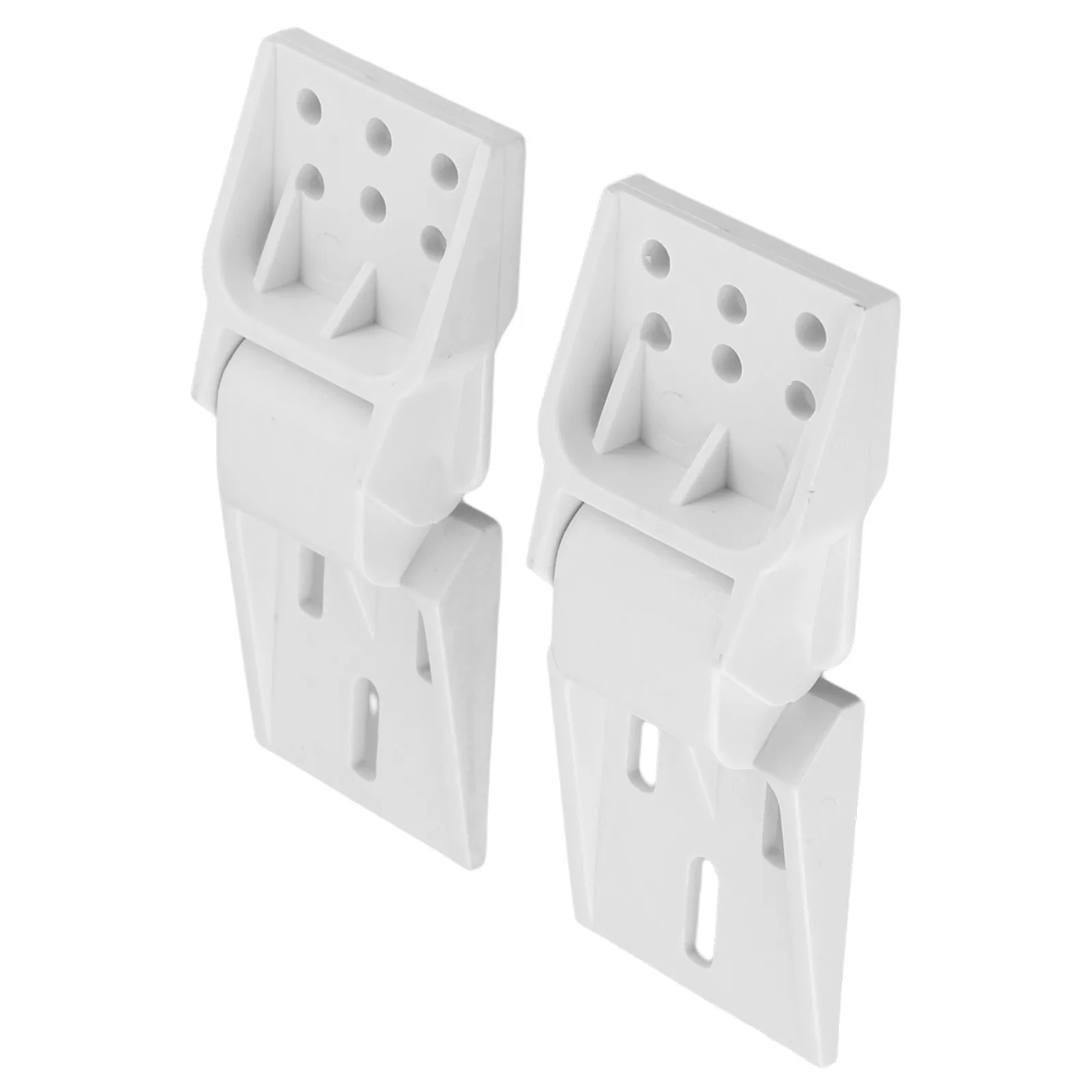 Set of 2 Folding Chest Door Hinges Plastic with Six Hole Mounting for Stable Lid Control and Adjustable Opening on Freezers