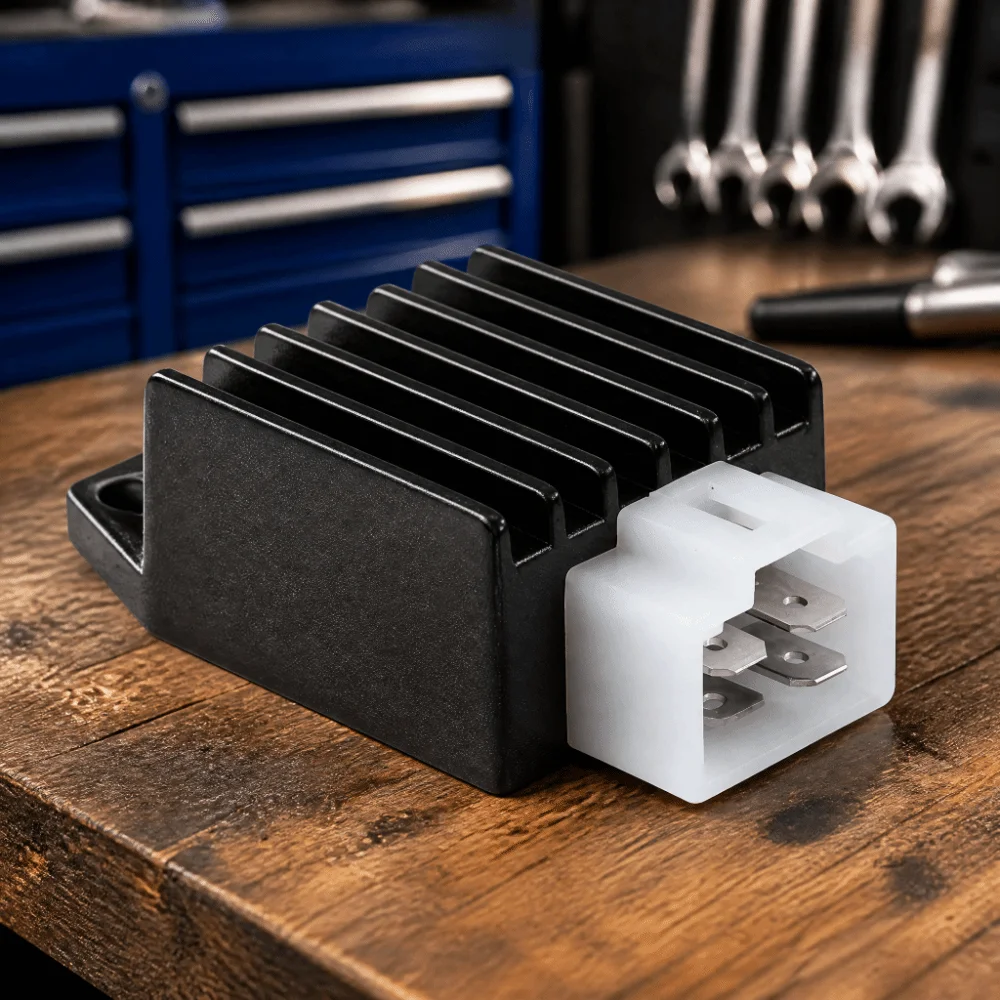 Durable 12V Motorcycle Rectifier 4-Pin Half-Wave ATV Rectifier Regulator Voltage Regulator For Scooter