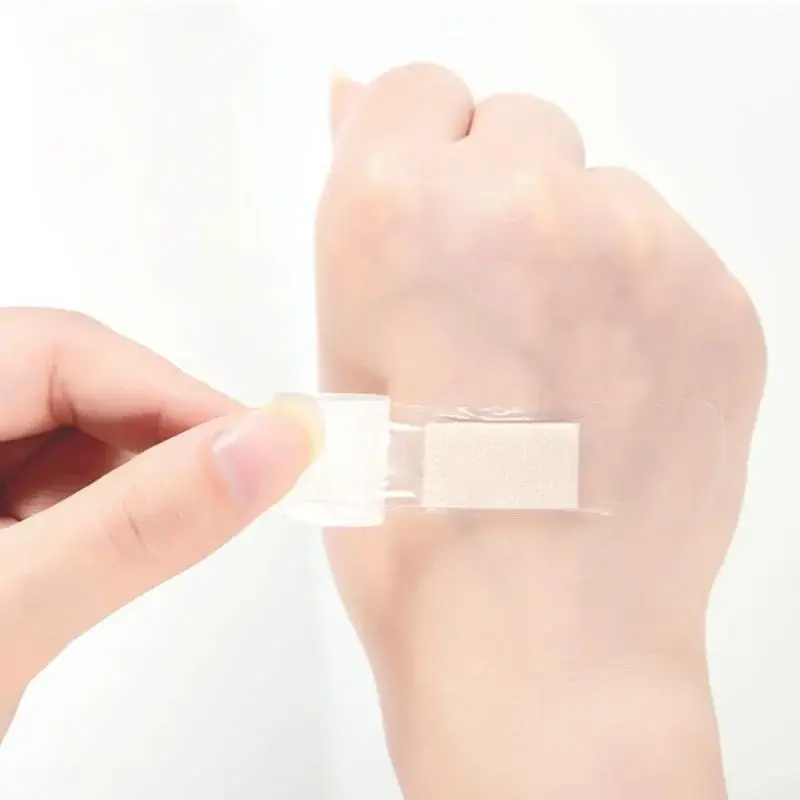 120 قطعة/المجموعة شفافة الفرقة المعونة واضح مقاوم للماء اللدائن الإسعافات الأولية التوازن الجلد التصحيح تضميد الجروح ضمادات لاصقة