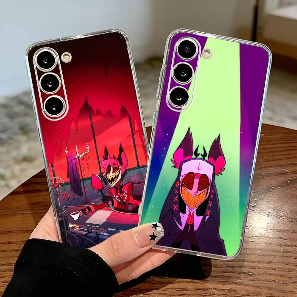 

H-Hazbin H-Hotel Alastor Phone Case For Samsung Galaxy A71,A70,A52,A51,A40,A30 Transparent Cover
