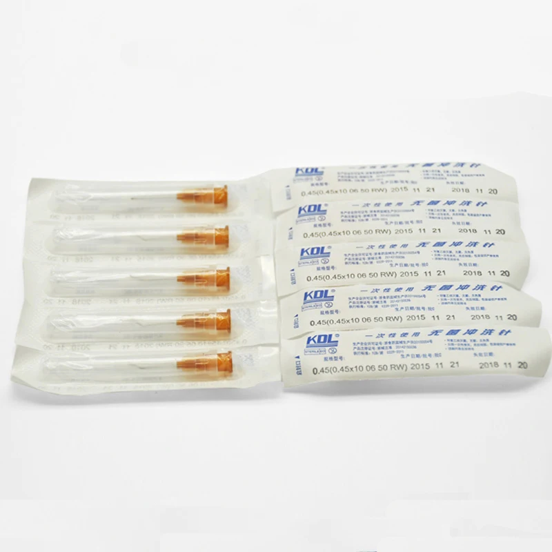 Conde lai disposable sterile eye lacrimal passage irrigation needle Angular straight dental irrigation needle