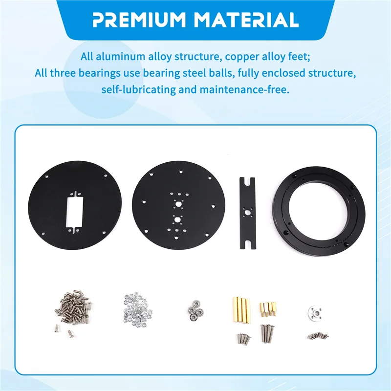 

ODIES-2 Dof, вращающаяся карданная рама, базовая платформа для робота, комплект «сделай сам», антенна для дрона, заземленная станция (БЕЗ сервопривода)