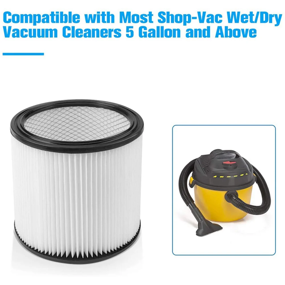 1x Workshop Vacuum Filter Wet/Dry Vacuum Filter Shop Vac 90304 9030400 903-04-00 Vacuum Cleaner Filter Cartridges Home Appliance