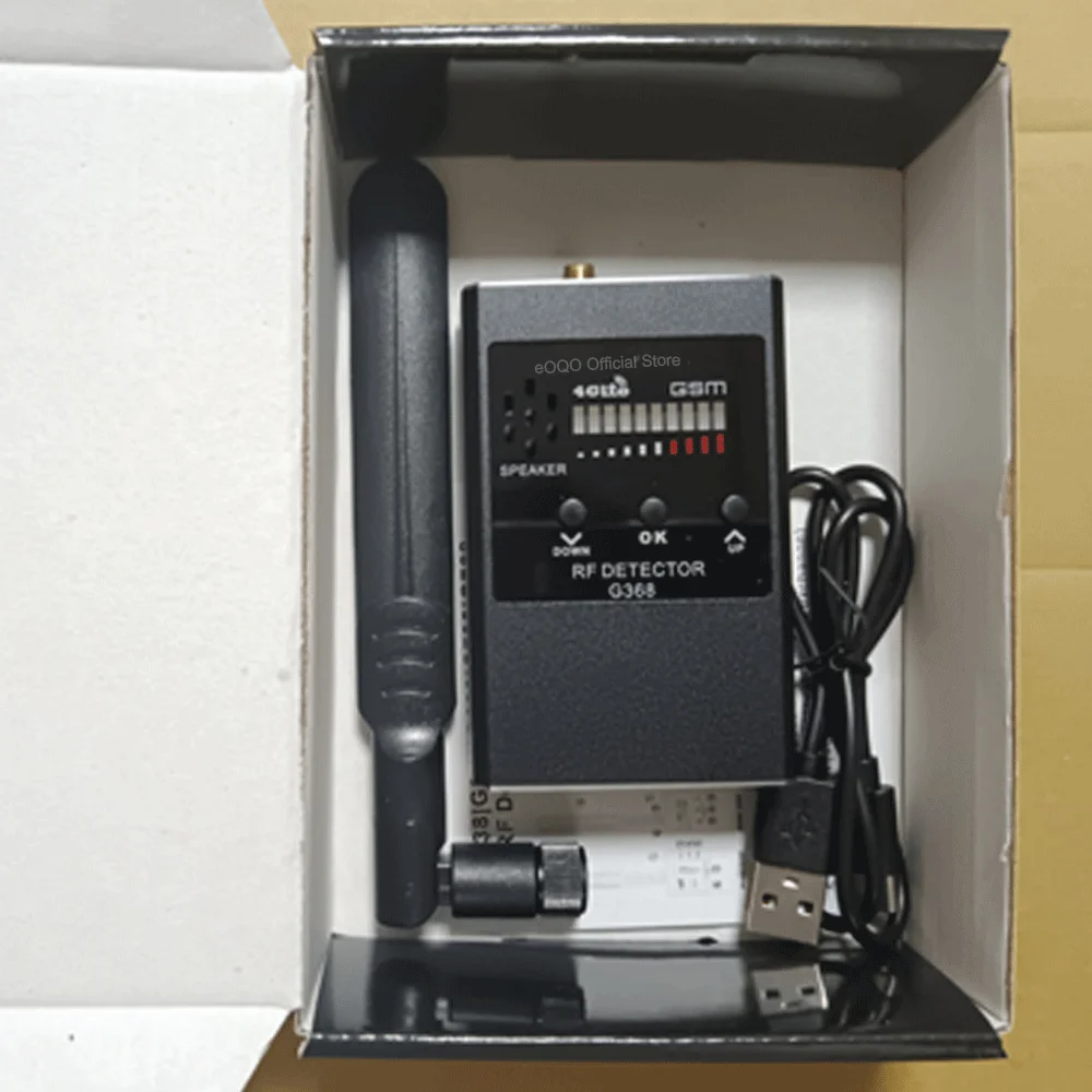 Anti Spy Wireless RF Signal Detector Bug GSM Audio GPS Tracker Hidden Camera Eavesdropping Devices Military Professional Scanner