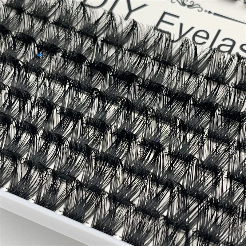 14 Rows/Boxes mixed serise magnification DIY cluster eyelashes glue tweezers set with customized