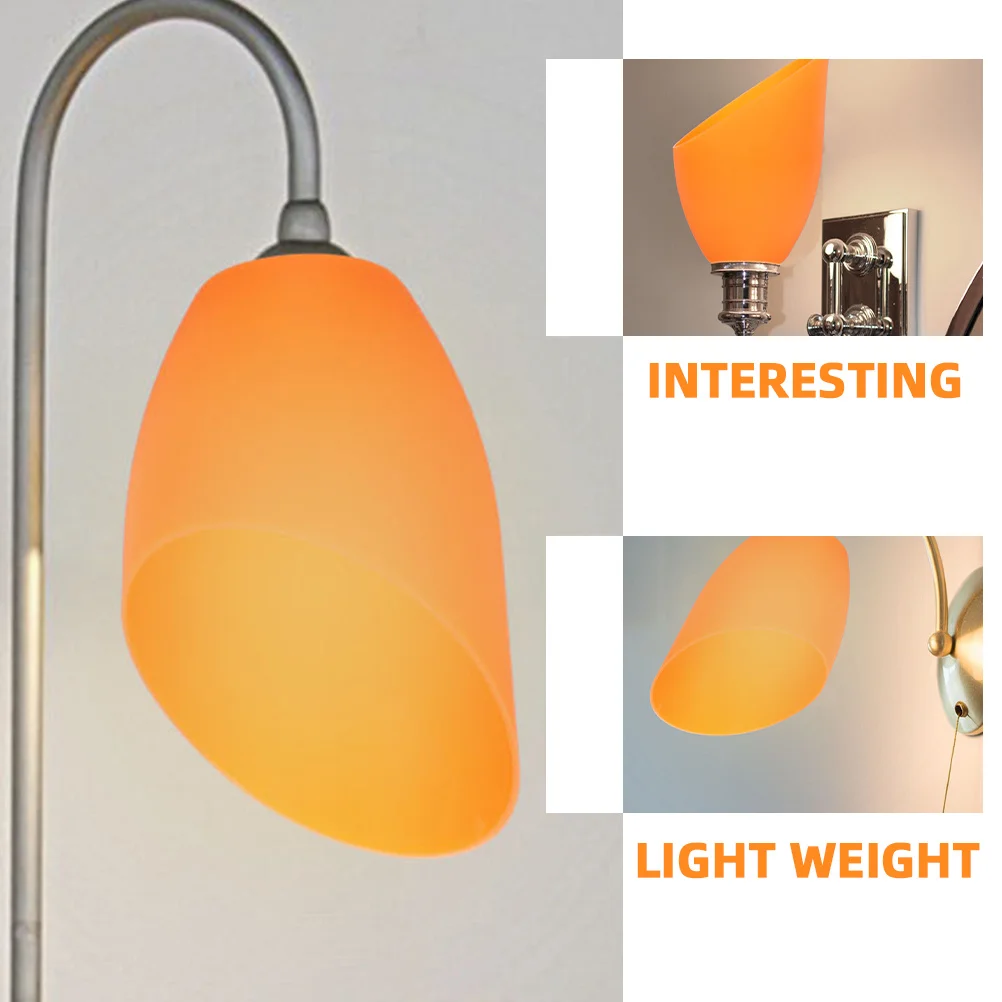 

Plastic Lampshade 30mm Orange E27 Horseshoe Light Cover Desk Lamp Shades Replacement Decorative Table Floor Home Hotel
