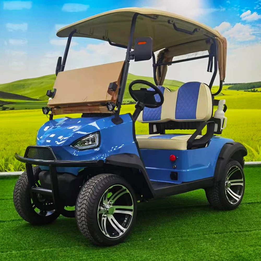 عربة جولف كهربائية بمقعدين