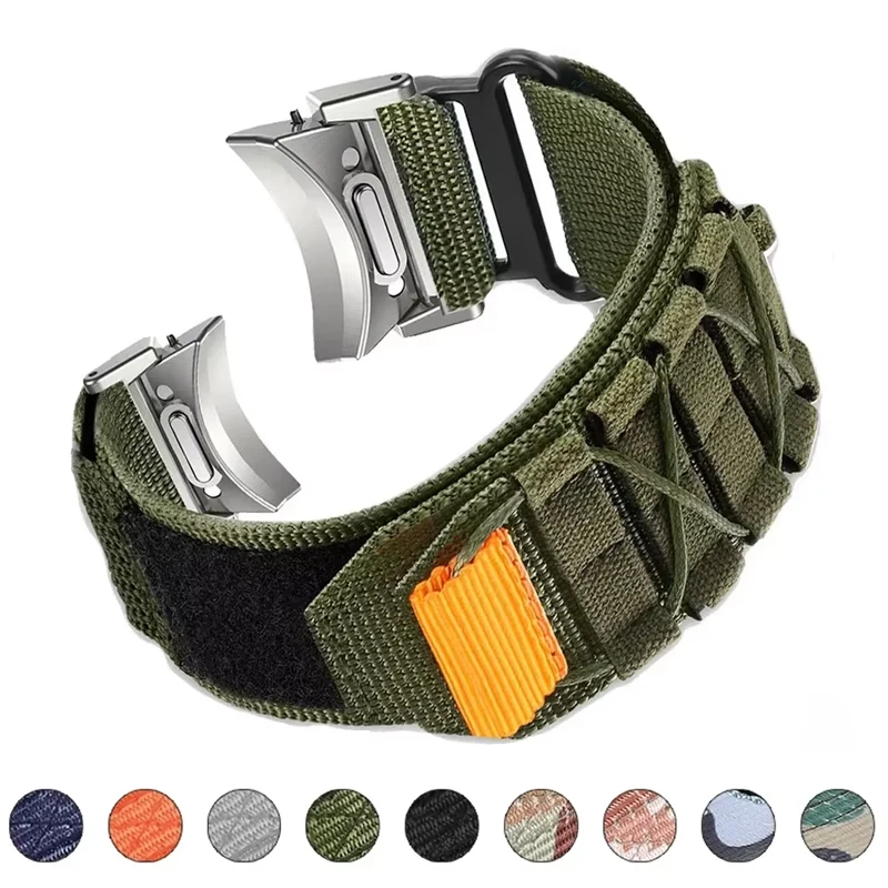 No Gaps Strap for Samsung Galaxy Watch 7 6 5 4 44mm 40mm 6classic 43mm 47mm Quick Fit Nylon Band for Galaxy Watch 5pro 45mm