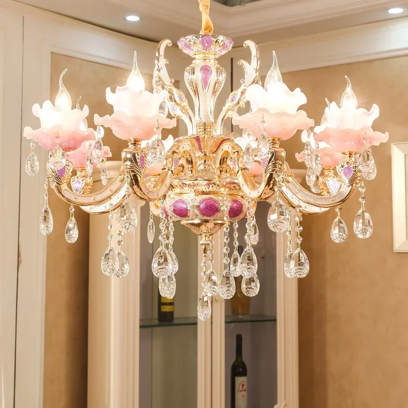 

Nordic Crystal LED Pendant Light for Living Dining Room Food Tables Bedroom Designer Chandelier Home Decor Lusters Luminaires