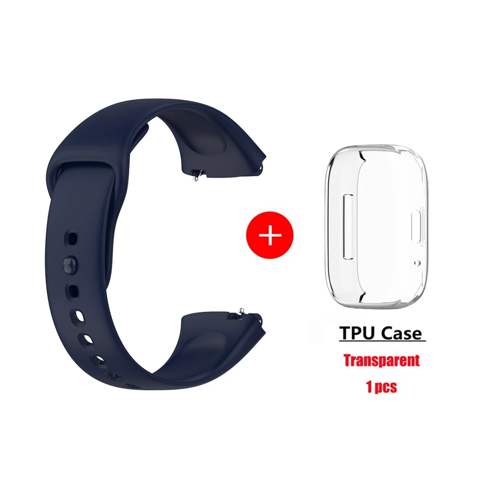 NOWY silikonowy pasek do zegarka Xiaomi Redmi Watch 3 Active SmartWatch Pasek do zegarka Bransoletka Redmi Watch 3 Etui ochronne