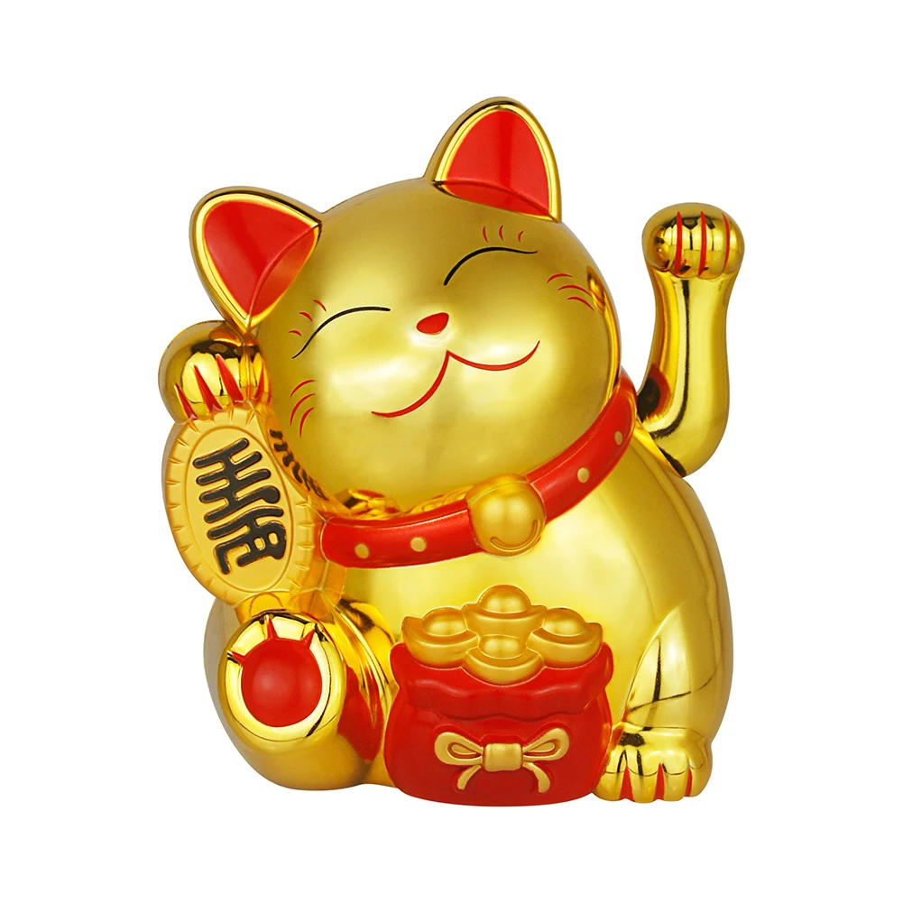 5.5 Inch Electric Hand Waving Lucky Cat Opening Cashier New Store Fortune Opening Gift Lucky Cat Ornament Home Decoration