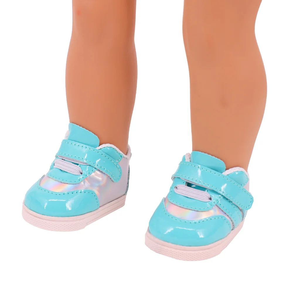 7 Cm Lace-up Sneakers Doll Clothes Shoes Accessories For 18 inch American Doll 43 Cm Baby Doll Generation Dolls Shoes,Gifts