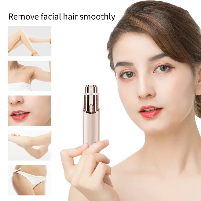 Lipstick hair remover electric women's multifunctional shaver private  hair remover painless hair remover eyebrow trimmer