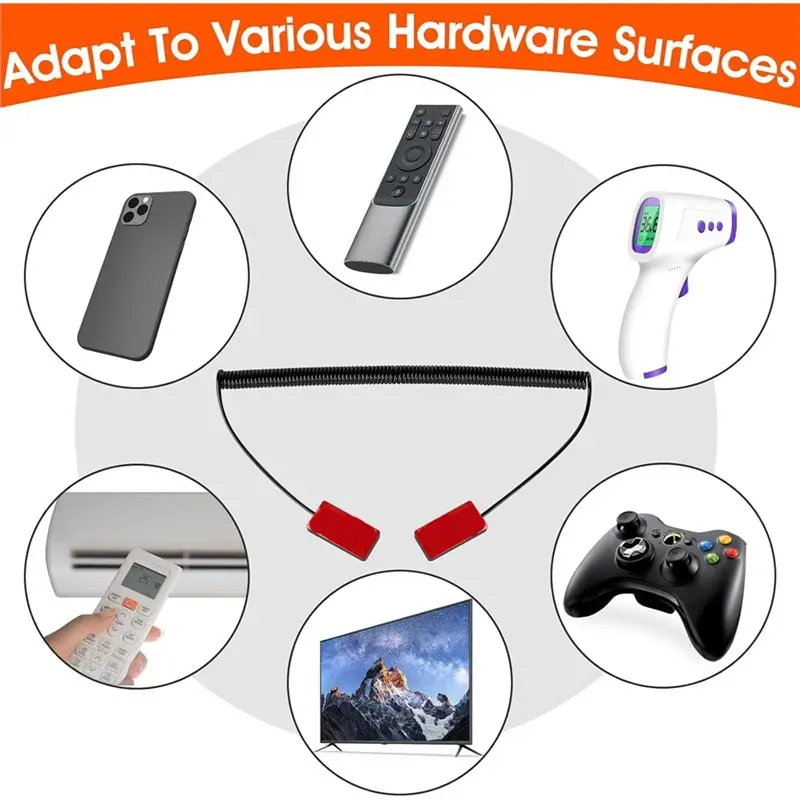 AAAEL-Remote Rescue Remote Leash Einziehbare Fernbedienung Tether Kabelschloss 2 Stück Sicherheitsschlosssystem