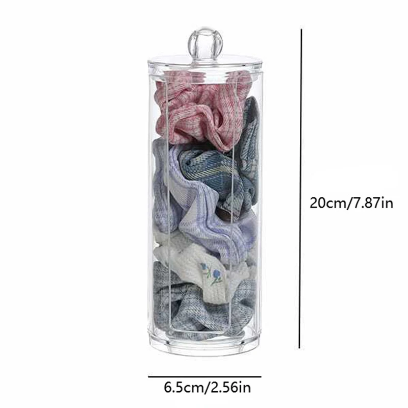 صندوق تخزين حبل الشعر صندوق شفاف صندوق تخزين مستحضرات التجميل القطني إكسسوارات الشعر صندوق تخزين دبوس الشعر صندوق تخزين أشتات #6