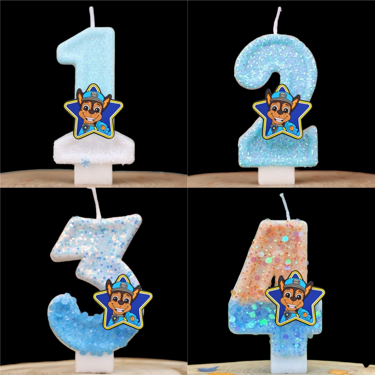 Свеча «Щенячий патруль», детские украшения для торта на день рождения, милый мультяшный аниме-фигурка, аксессуары для вечеринок, принадлежности