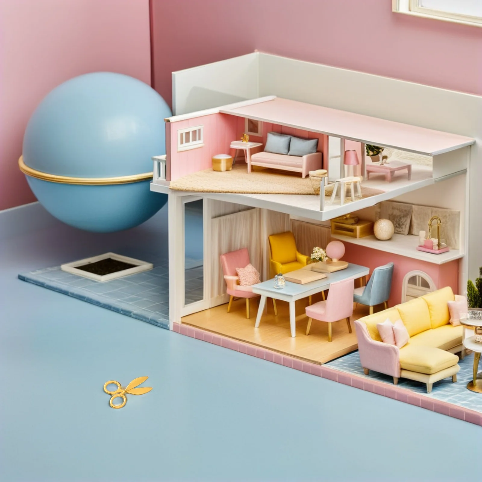 40 قطعة من المقصات المعدنية الصغيرة الواقعية ملحقات الخياطة العتيقة لمشاريع صياغة بيت الدمى دعائم مشهد بيت الدمى