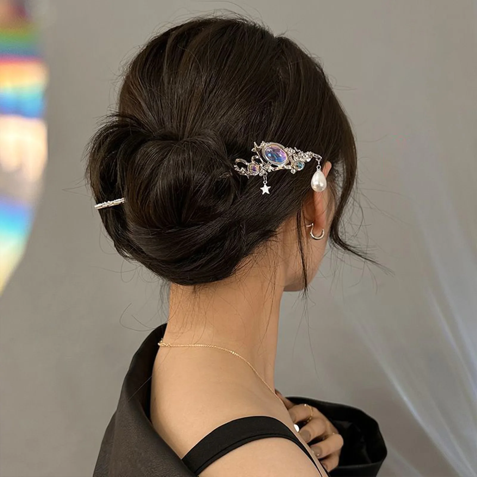 Chinese Style Tassel Hairpins Elegant Hair Accessories for Women Fashion Bun Stick Hair Clips Traditional Bridal Hair Jewelry image 4