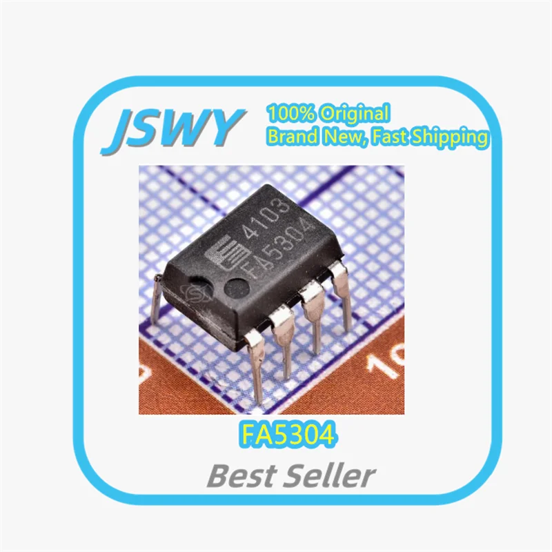 

(10/50 pieces) FA5304 1 silkscreened 5304 SOP8 surface mount power management IC, new, original and genuine.