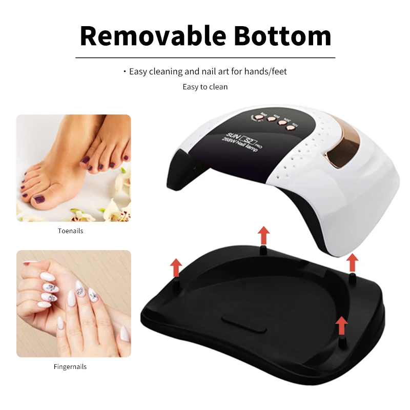 Professional 268W Nail Dryer Manicure 57led lampada per unghie per polimerizzazione rapida tutti gli strumenti per saloni di asciugatura per unghie con smalto per unghie in Gel UV