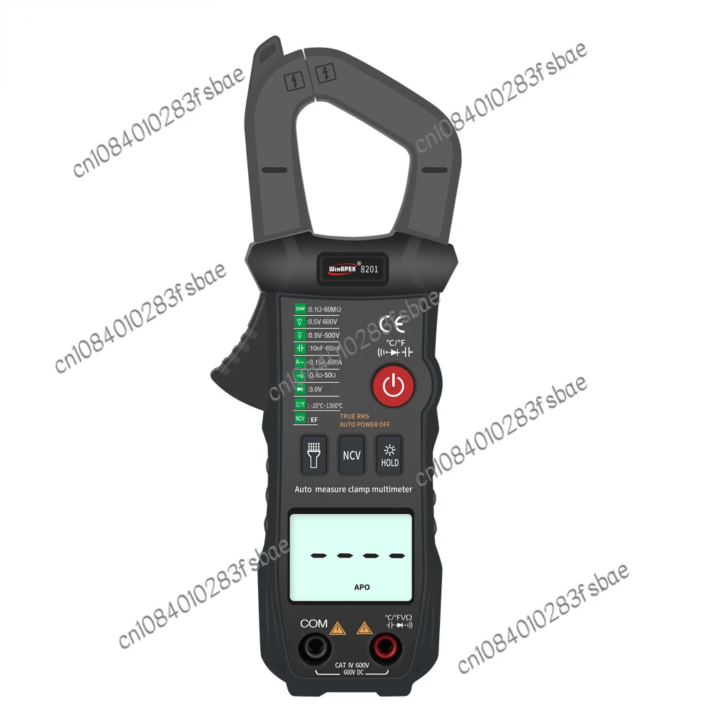 Clamp Meter Et8201 Digital Display 6000 Fool NCV Capacitor Temperature Diode Multi-Purpose Electric Meter