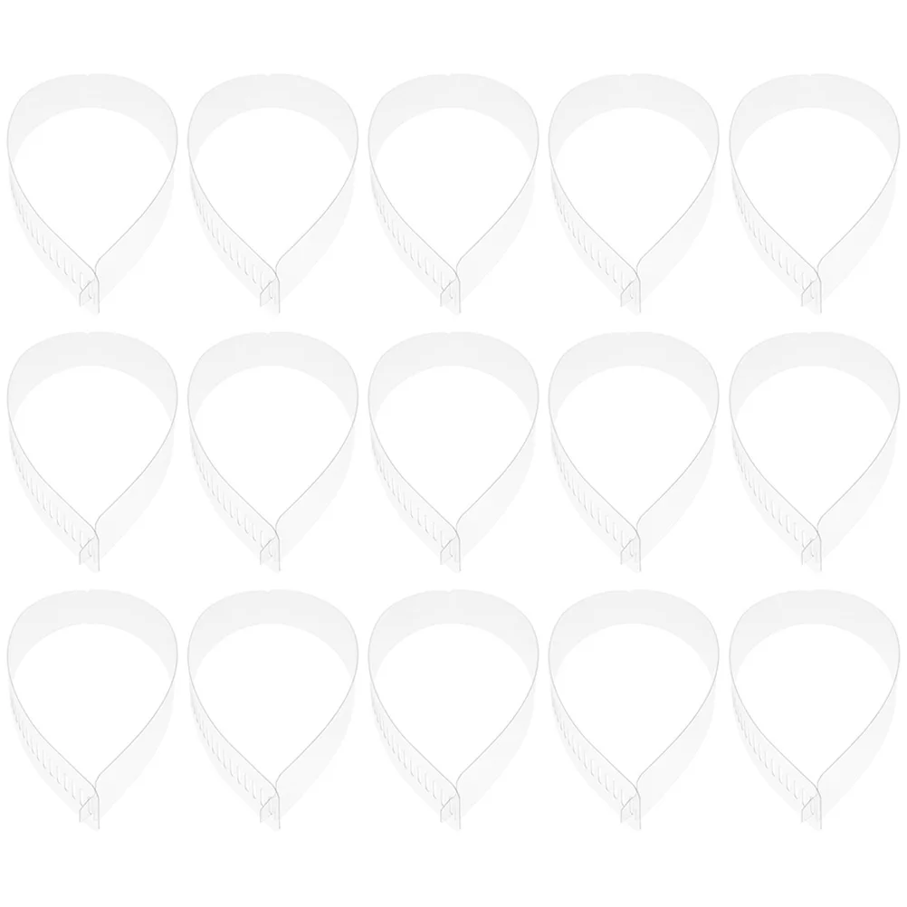 60 قطعة من طوق PVC الشفاف يبقى ياقة القميص يدعم شرائط بلاستيكية قابلة للتعديل لقمصان الملابس للرجال والنساء